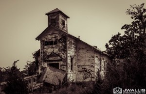 Picher Christian Church bw